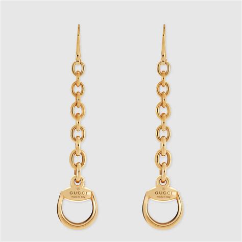 gucci horseshoe earrings|gucci horsebit earrings gold.